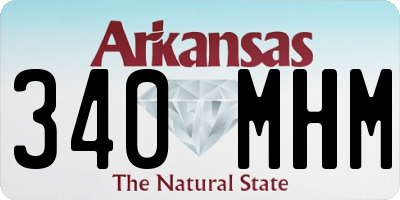 AR license plate 340MHM