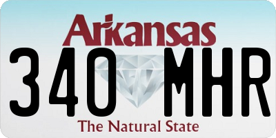 AR license plate 340MHR