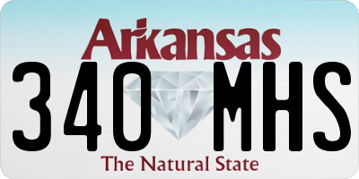 AR license plate 340MHS
