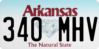AR license plate 340MHV