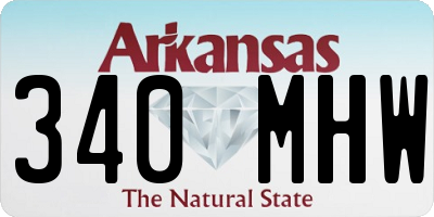 AR license plate 340MHW