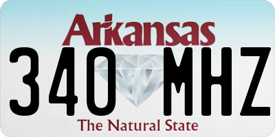 AR license plate 340MHZ