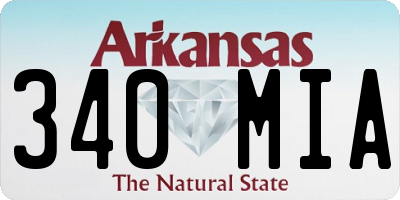 AR license plate 340MIA