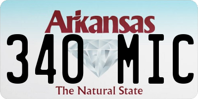 AR license plate 340MIC