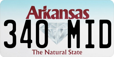AR license plate 340MID