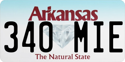 AR license plate 340MIE