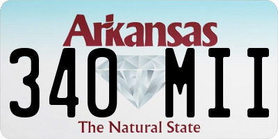 AR license plate 340MII