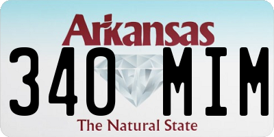 AR license plate 340MIM