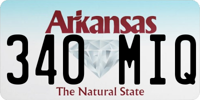 AR license plate 340MIQ