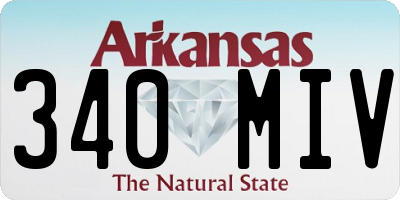 AR license plate 340MIV