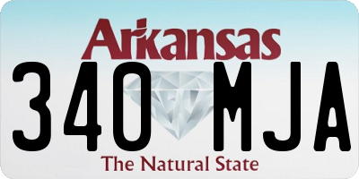 AR license plate 340MJA