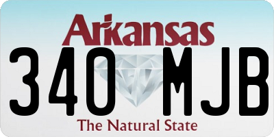 AR license plate 340MJB