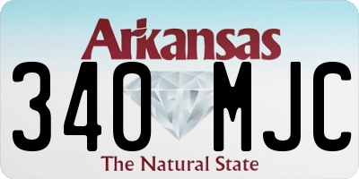 AR license plate 340MJC
