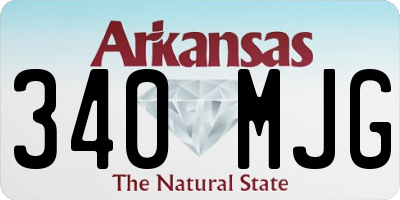 AR license plate 340MJG