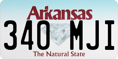 AR license plate 340MJI