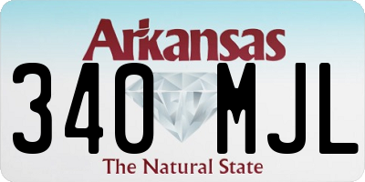 AR license plate 340MJL