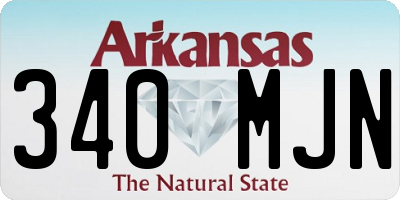 AR license plate 340MJN