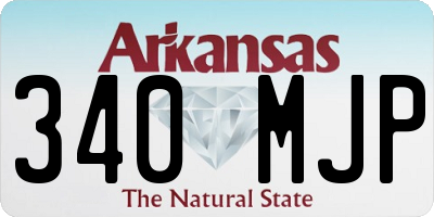 AR license plate 340MJP