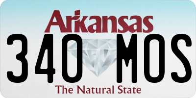 AR license plate 340MOS