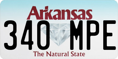 AR license plate 340MPE