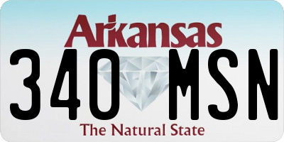 AR license plate 340MSN