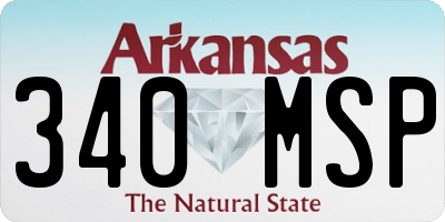 AR license plate 340MSP
