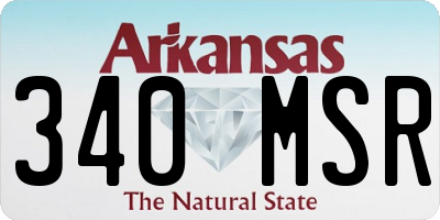 AR license plate 340MSR
