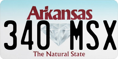 AR license plate 340MSX