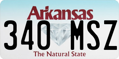 AR license plate 340MSZ