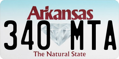 AR license plate 340MTA