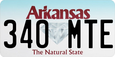 AR license plate 340MTE