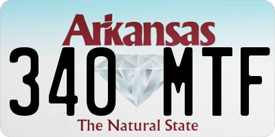 AR license plate 340MTF