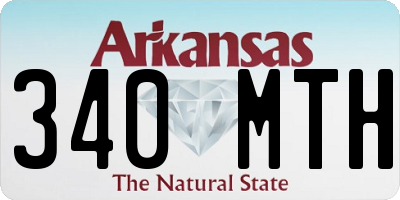 AR license plate 340MTH