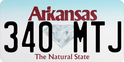 AR license plate 340MTJ
