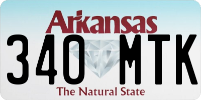 AR license plate 340MTK