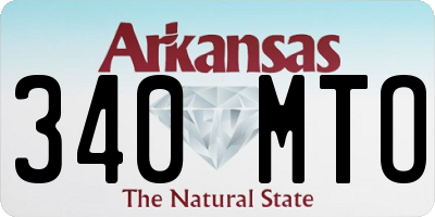 AR license plate 340MTO
