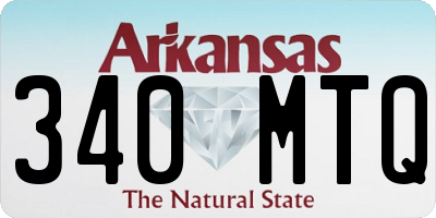 AR license plate 340MTQ