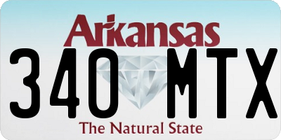 AR license plate 340MTX