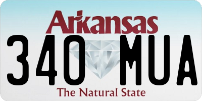 AR license plate 340MUA