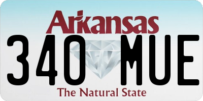 AR license plate 340MUE