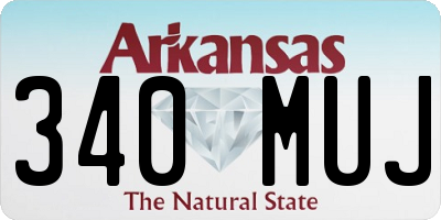 AR license plate 340MUJ