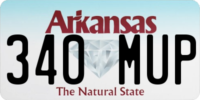 AR license plate 340MUP