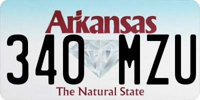 AR license plate 340MZU