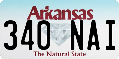 AR license plate 340NAI