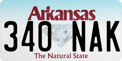 AR license plate 340NAK