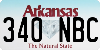 AR license plate 340NBC