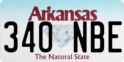 AR license plate 340NBE