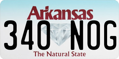 AR license plate 340NOG