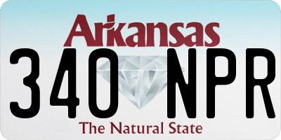 AR license plate 340NPR