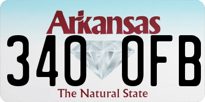 AR license plate 340OFB